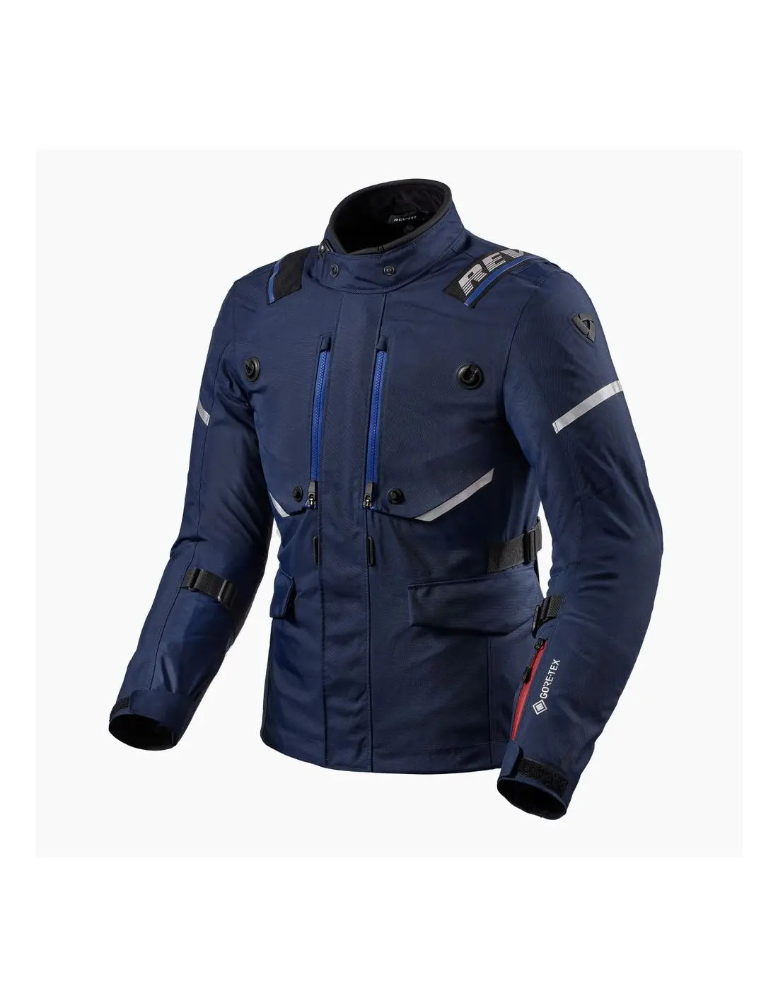 Giacca moto impermeabile colore blu taglia m