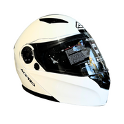 Casco modulare bianco per moto e scooter Acerbis
