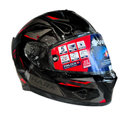 Casco integrale con luci di stop e ventilazione Shark