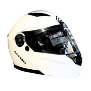 Casco modulare bianco per moto e scooter Acerbis