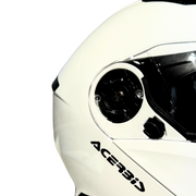 Casco modulare bianco per moto e scooter Acerbis