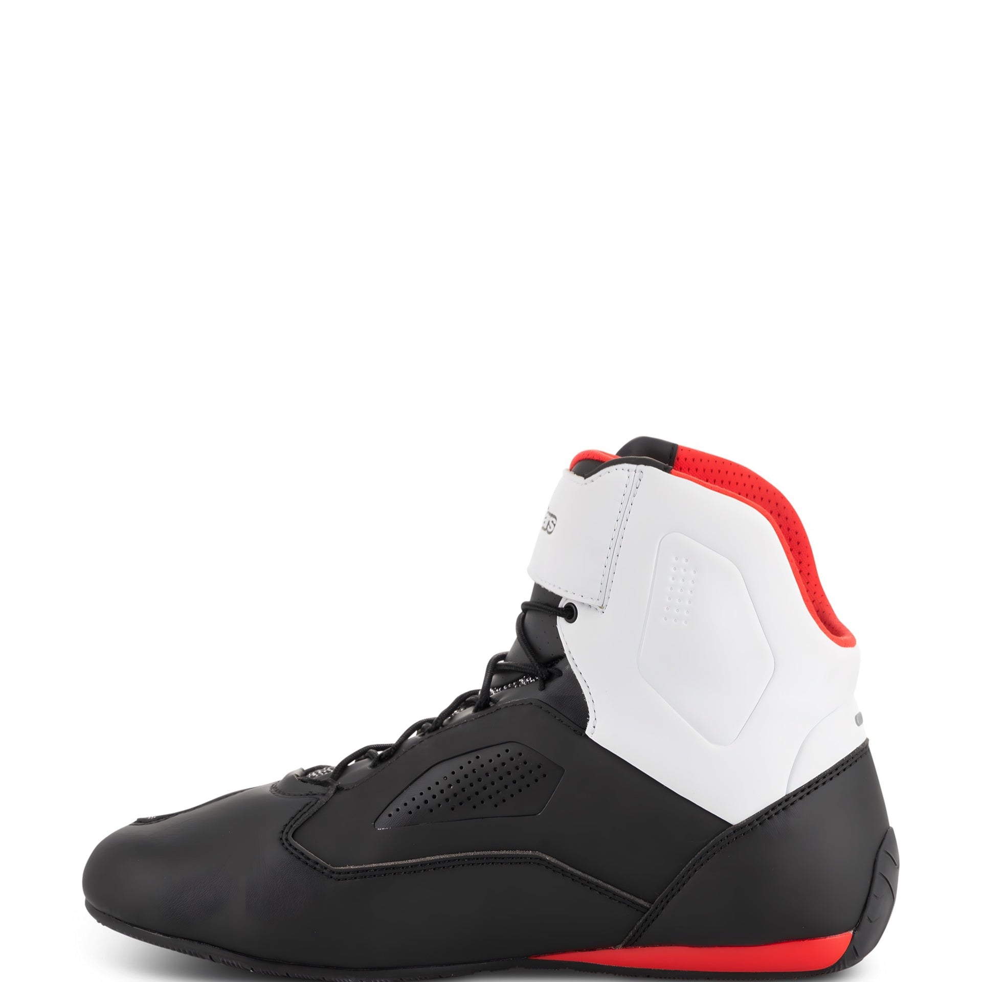 Calzature moto per uso estivo colore nero bianco rosso grigio taglia 40