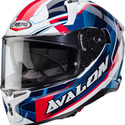 Casco moto impermeabile colore nero bianco rosso blu taglia xl