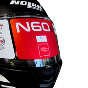 Casco moto integrale nero opaco e bianco Nolan