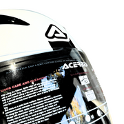 Casco modulare bianco per moto e scooter Acerbis
