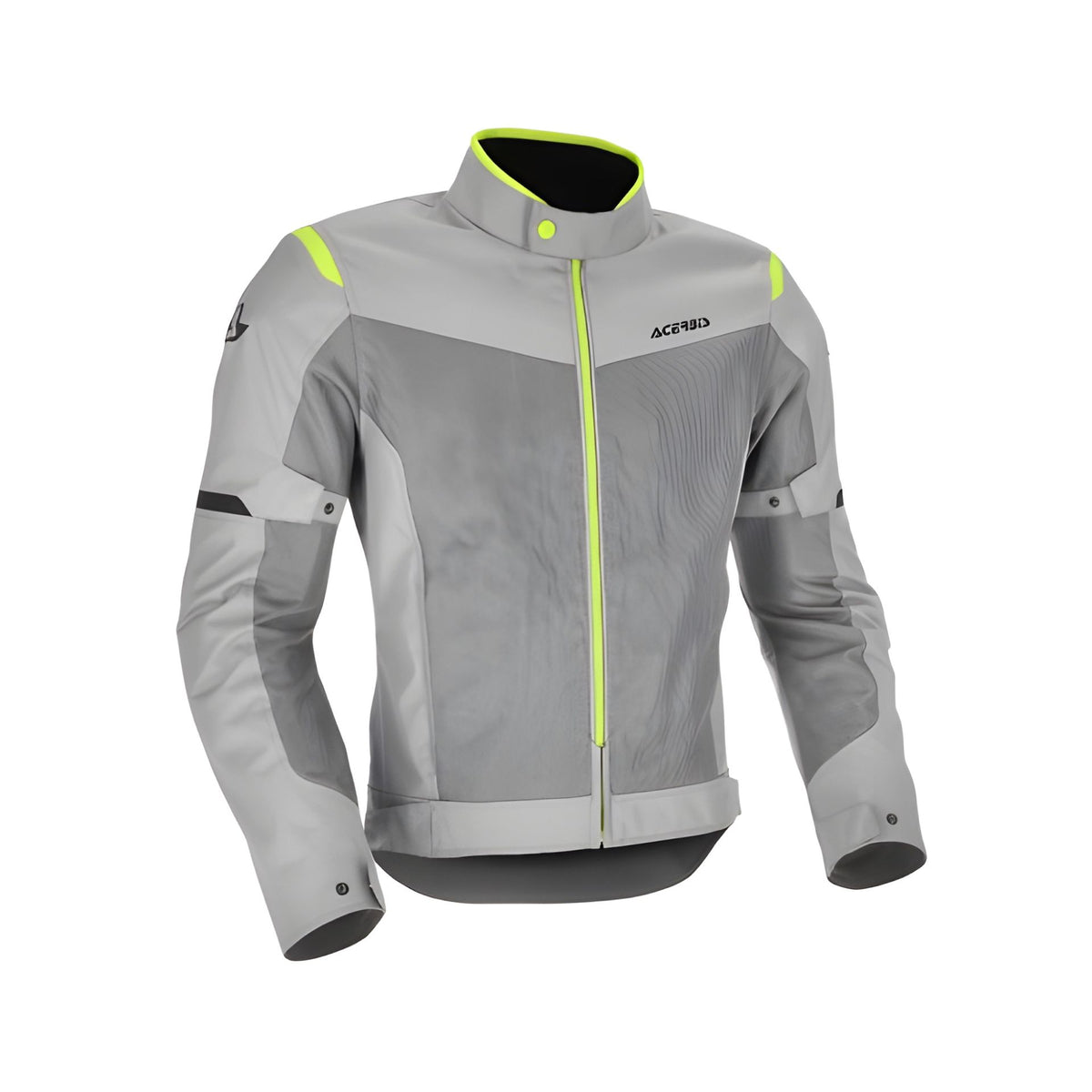 Giacca moto per uso estivo colore grigio giallo taglia l