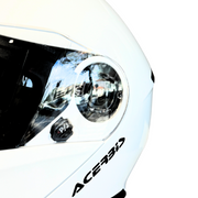Casco modulare bianco per moto e scooter Acerbis