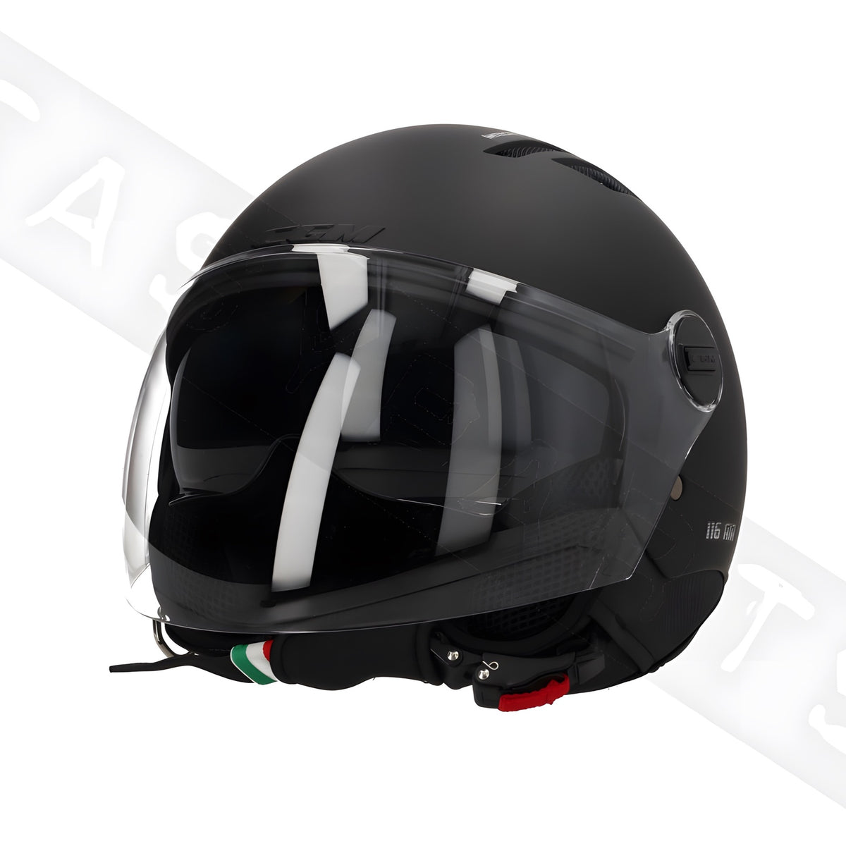 Casco moto per uso estivo colore nero taglia s