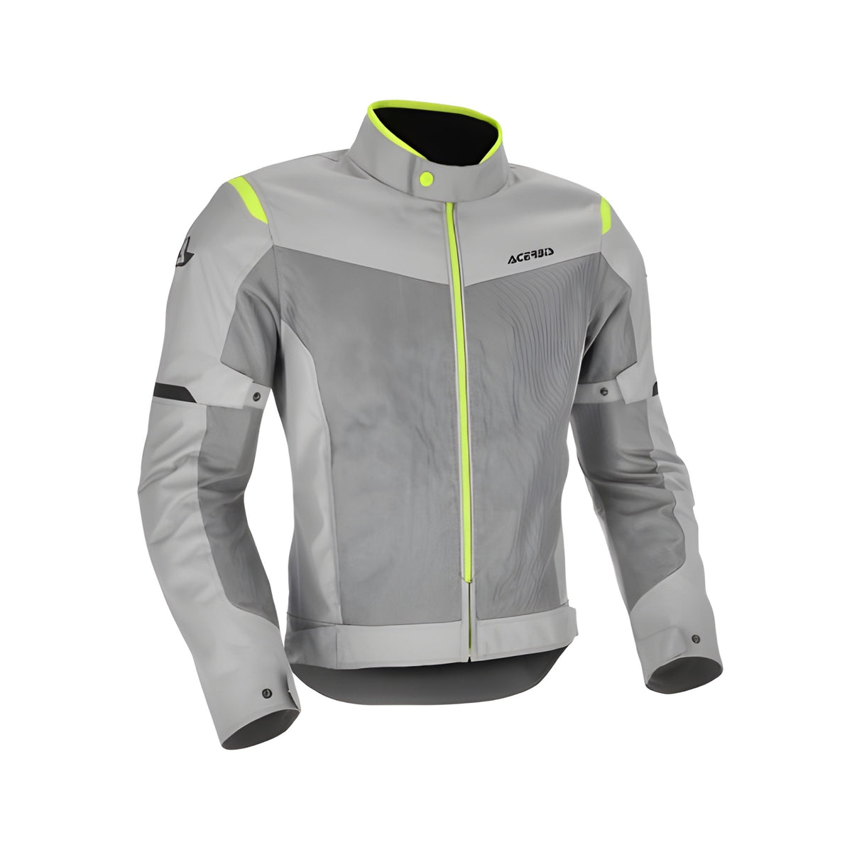 Giacca moto per uso estivo colore grigio giallo taglia l