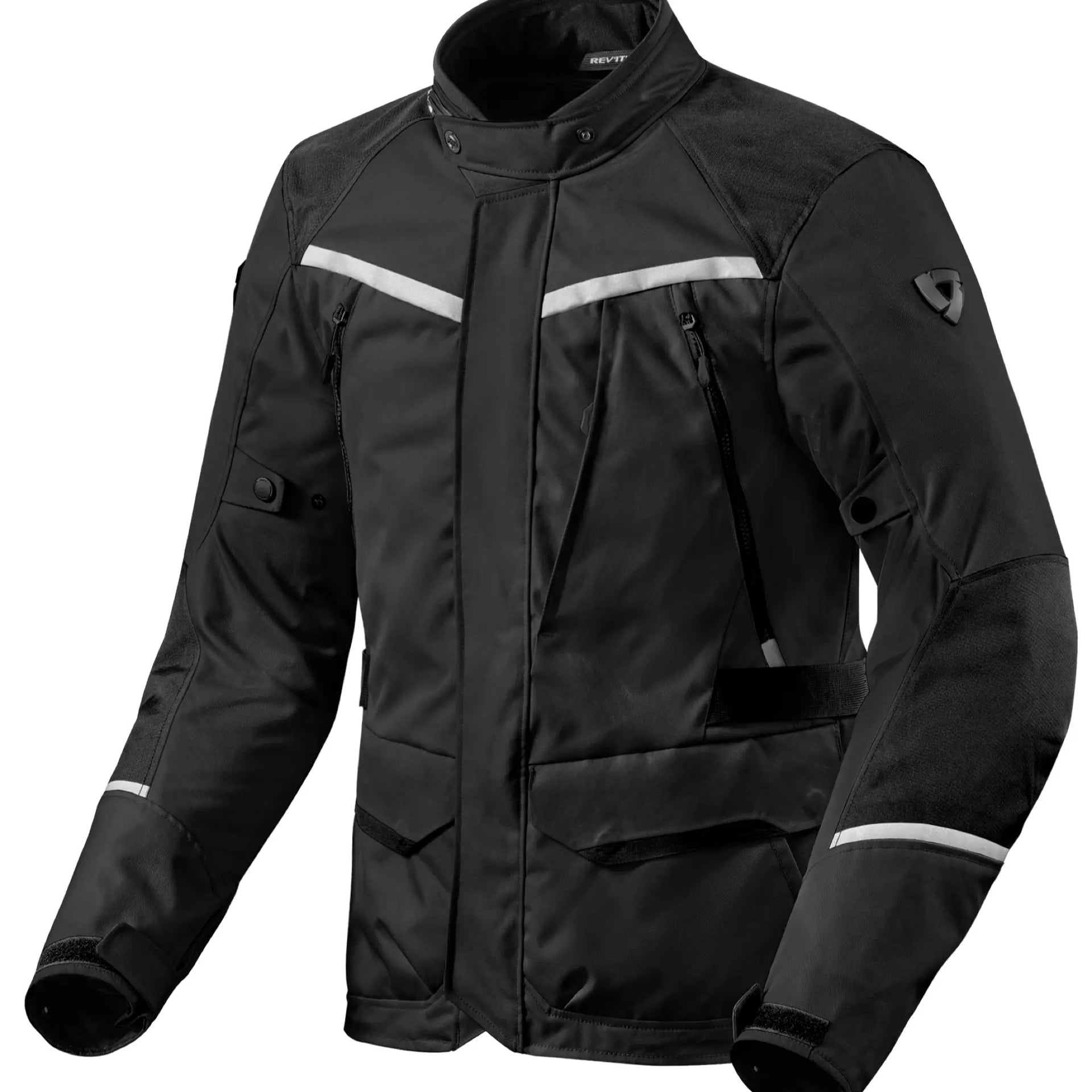 Giacca moto impermeabile colore nero argento taglia xxl