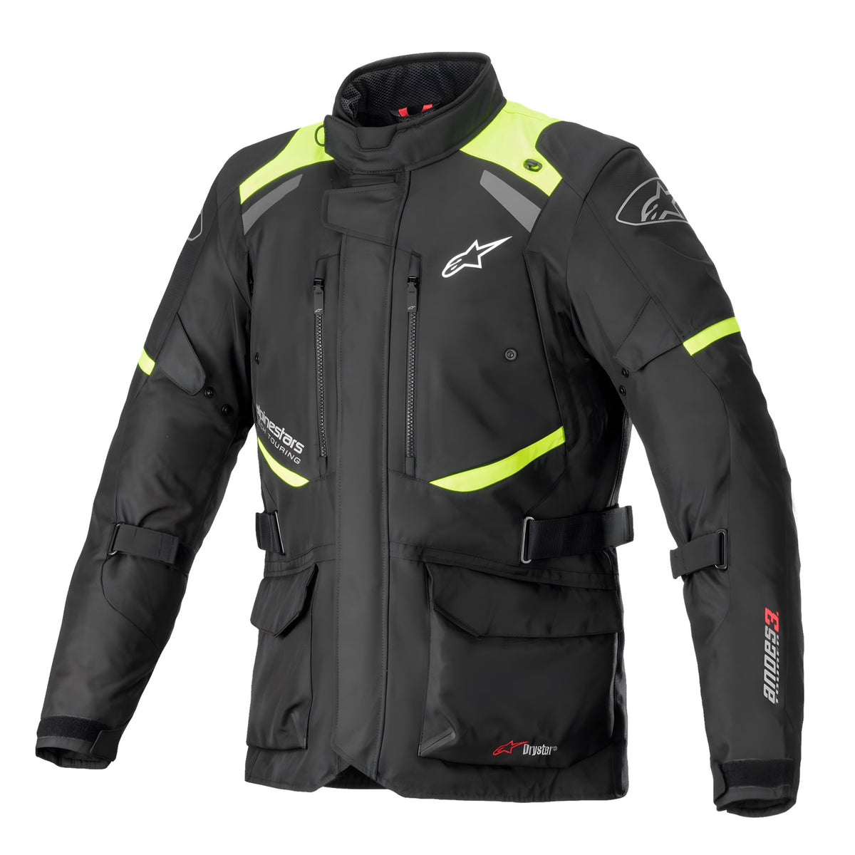 Giacca moto per uso estivo colore nero giallo fluo taglia l