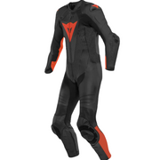Tuta professionale nera/rosso fluo Dainese