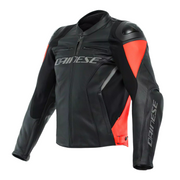 Giacca moto racing 4 nera fluo rossa Dainese