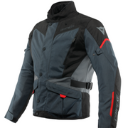Giacca touring uomo Tempest 3 D-Dry ebony, black, lava-red Dainese