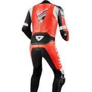 Tuta intera in pelle rossa/bianca Revit