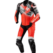 Tuta intera in pelle rossa/bianca Revit