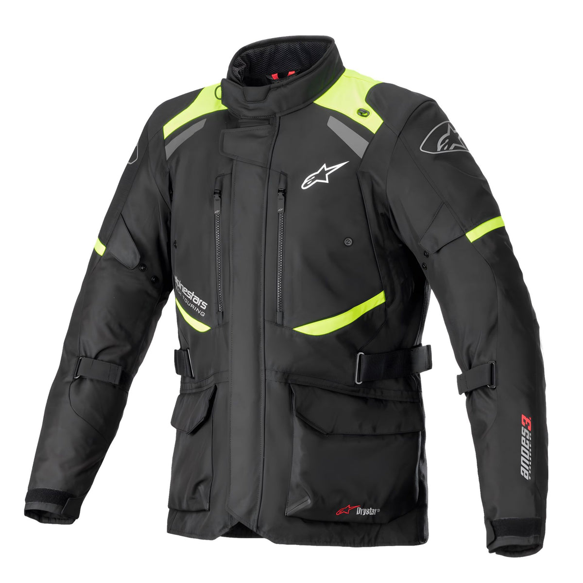 Giacca moto per uso estivo colore nero giallo fluo taglia l