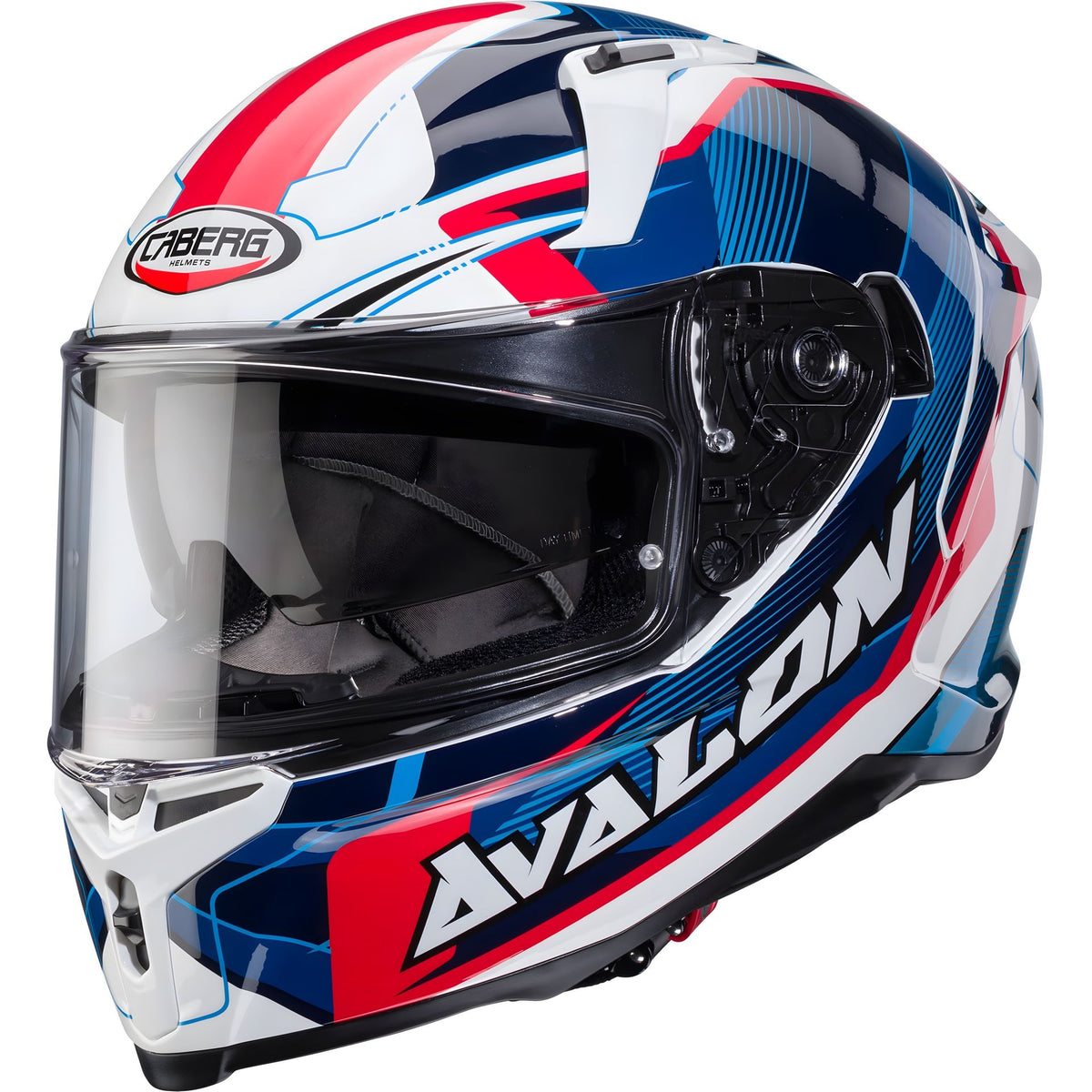 Casco moto per uso urbano colore bianco rosso blu taglia xxl