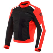 Giacca moto per uso estivo colore nero rosso taglia 40