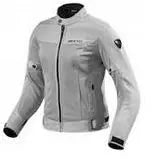 Giacca moto per guida sportiva colore argento taglia l