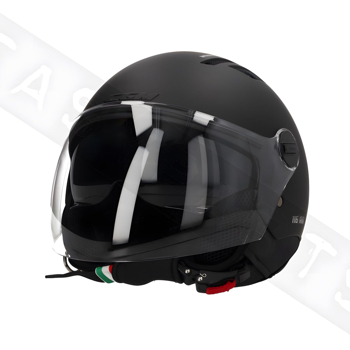 Casco moto per uso estivo colore nero taglia s